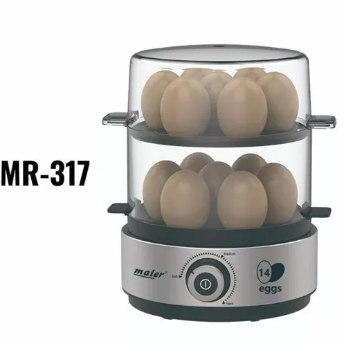 تخم مرغ پز مایر MR317 | ظرفیت 14 عدد با بدنه استیل
