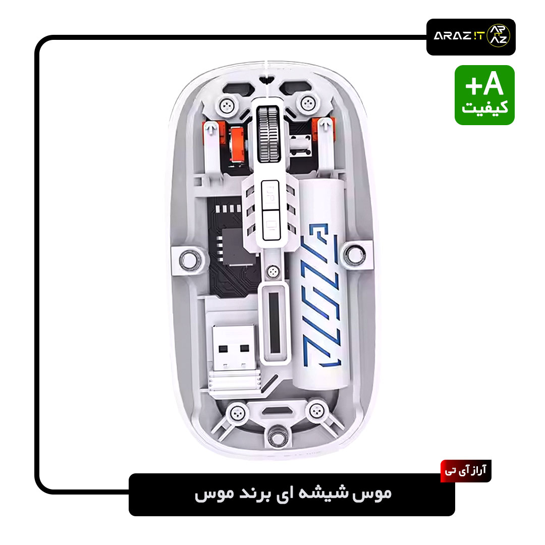 موس بی سیم شیشه ای برند mouse — تصویر ۵