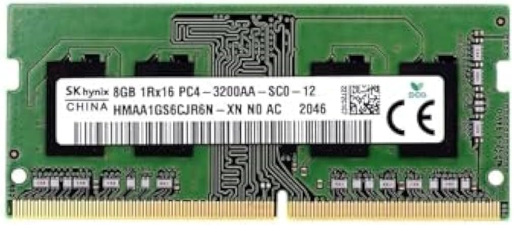 رم لپ تاپ استوک DDR4 تک کاناله 3200 مگاهرتز CL22 هاینیکس مدل HMAA1GS6CJR6N ظرفیت 8 گیگابایت — تصویر ۲