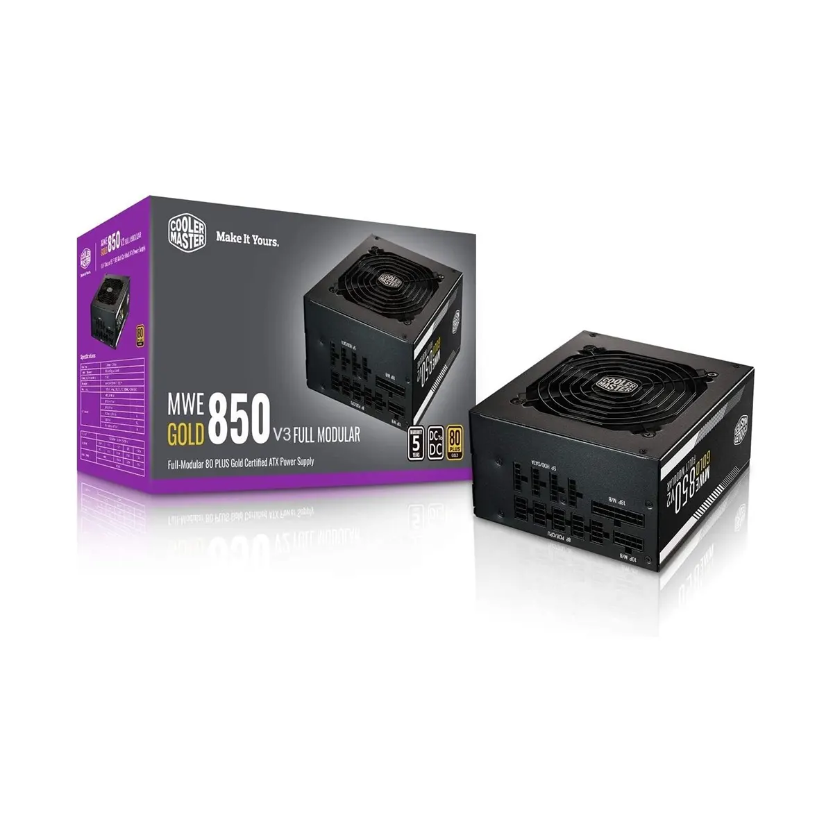 پاور کامپیوتر کولر مستر Cooler Master MWE GOLD V3 850W — تصویر ۶