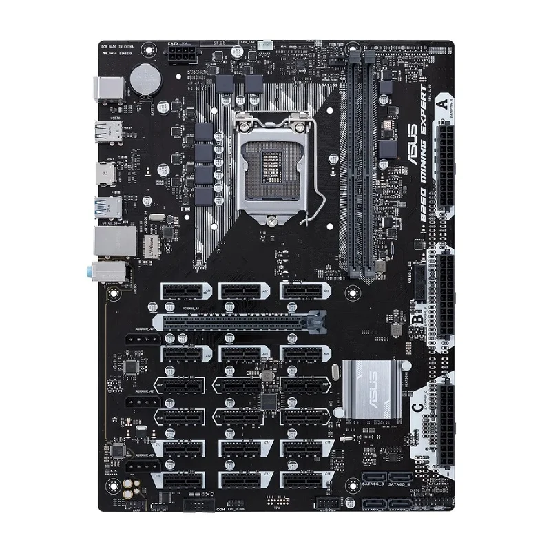باندل مادربرد ASUS B250 Mining Expert + Intel i5 6500 + Fan