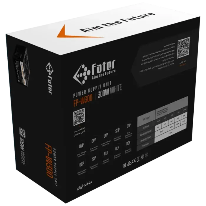 پاور کامپیوتر 300 وات فاطر مدل Fater FP-W300 80Plus — تصویر ۶