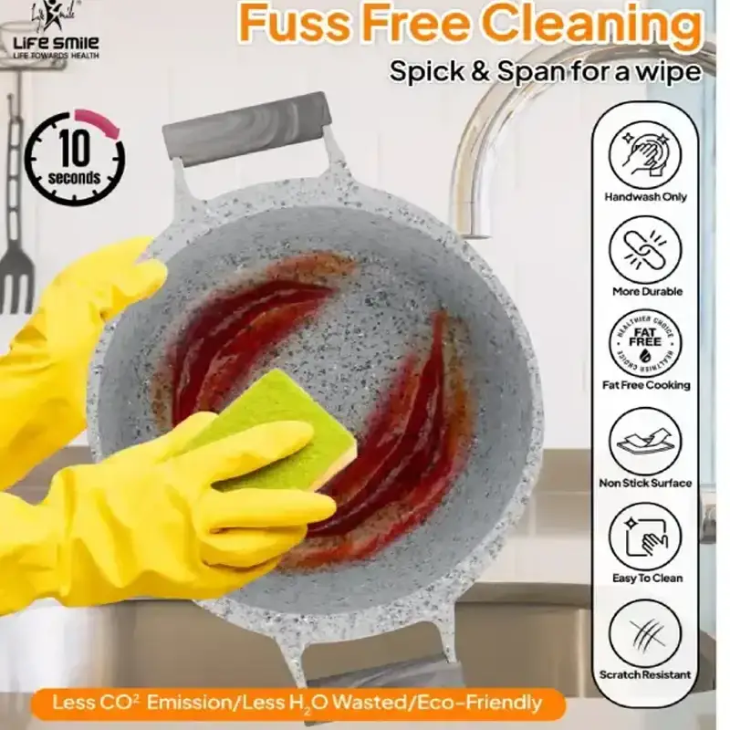سرویس قابلمه گرانیتی ۸ پارچه لایف اسمایل مدل LIFEP20SF-8 — تصویر ۸