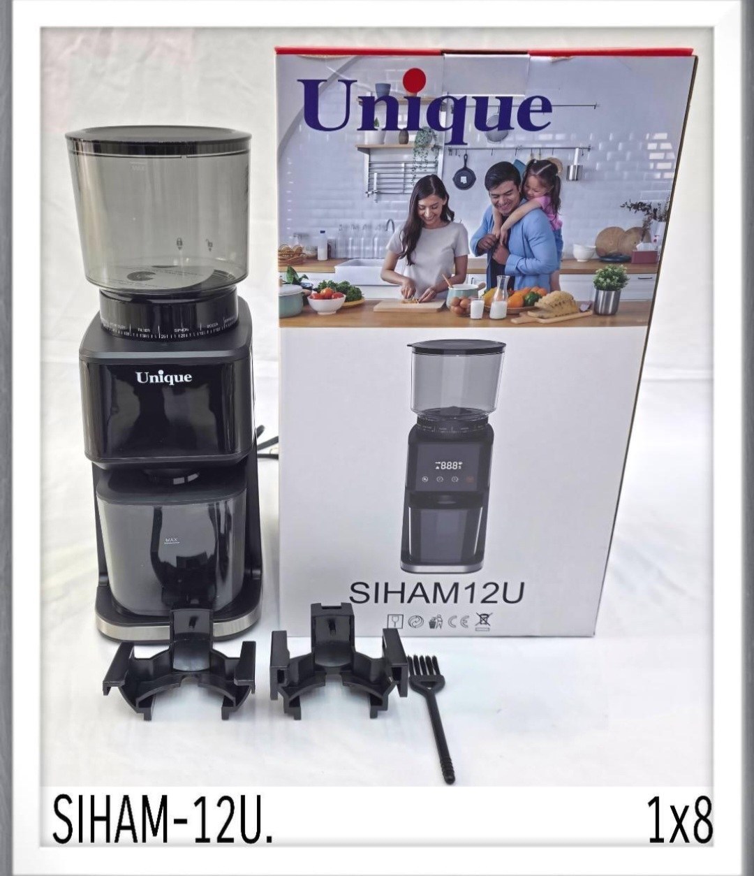 آسیاب قهوه یونیک مدل SIHAM-12U لمسی — تصویر ۴