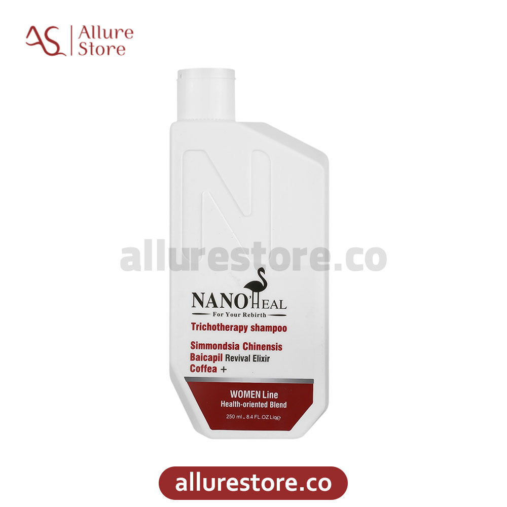 شامپو تقویت کننده و ضد ریزش مو بانوان نانوهیل 250ml | آلور استور — تصویر ۲