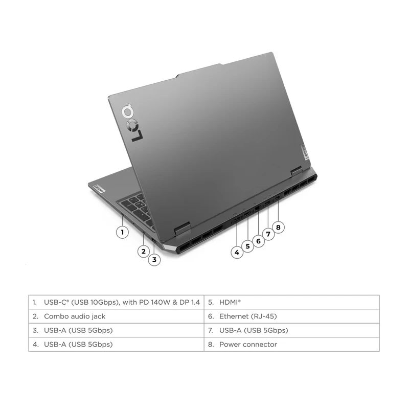 لپ تاپ 15.6 اینچی لنوو مدل LOQ 15IRX9-i7 13650HX-24GB — تصویر ۸