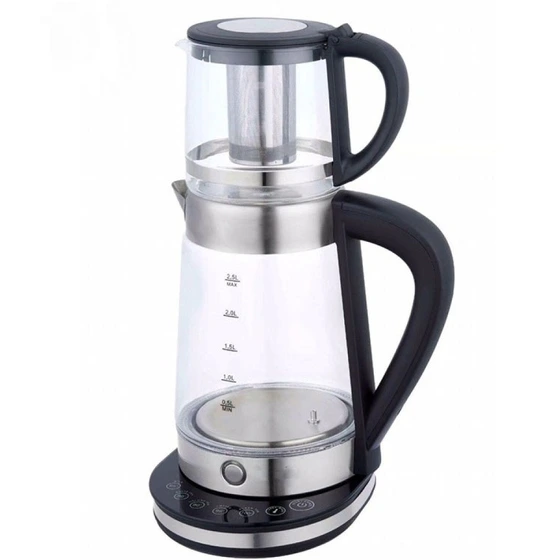 چای ساز یونیک مدل UMK-702 با کتری پیرکس — تصویر ۳