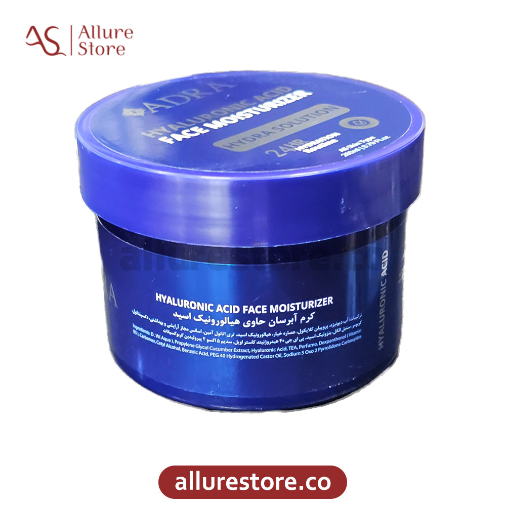 کرم کاسه ای آبرسان حاوی هیالورونیک اسید آدرا 260ml | آلور استور — تصویر ۴