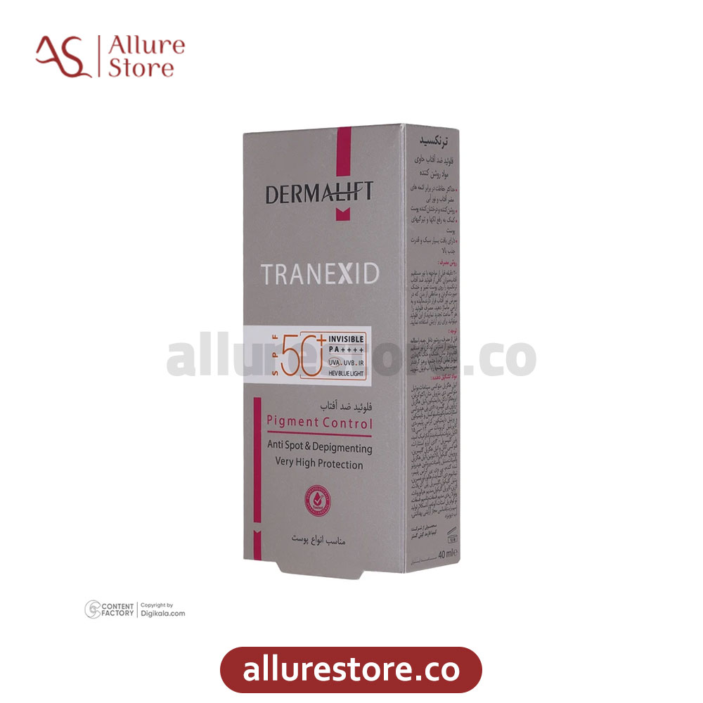 فلوئید ضد آفتاب درمالیفت مدل Tranexid با SPF50 حجم 40ml | آلور استور — تصویر ۳