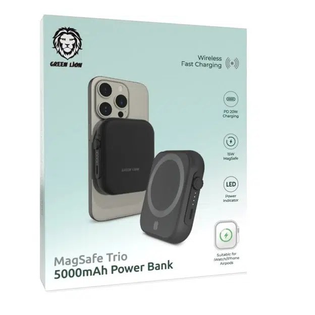 پاوربانک 5000mAh گرین لاین مدل Magsafe Trio — تصویر ۷