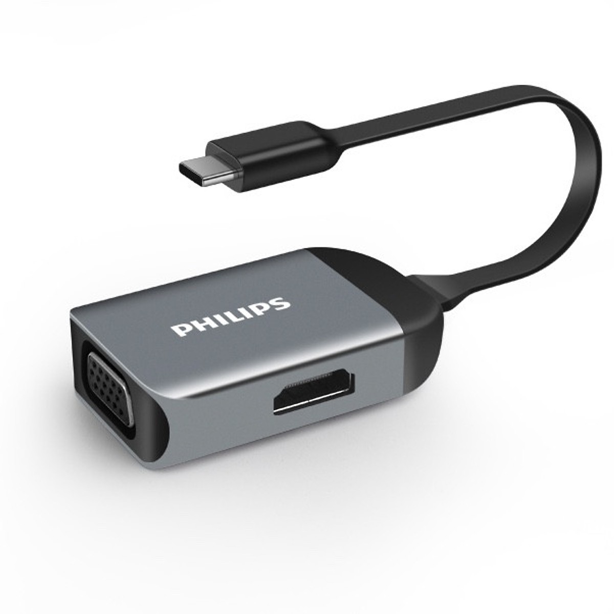 تبدیل USB C به HDMI و VGA برند فیلیپس — تصویر ۲