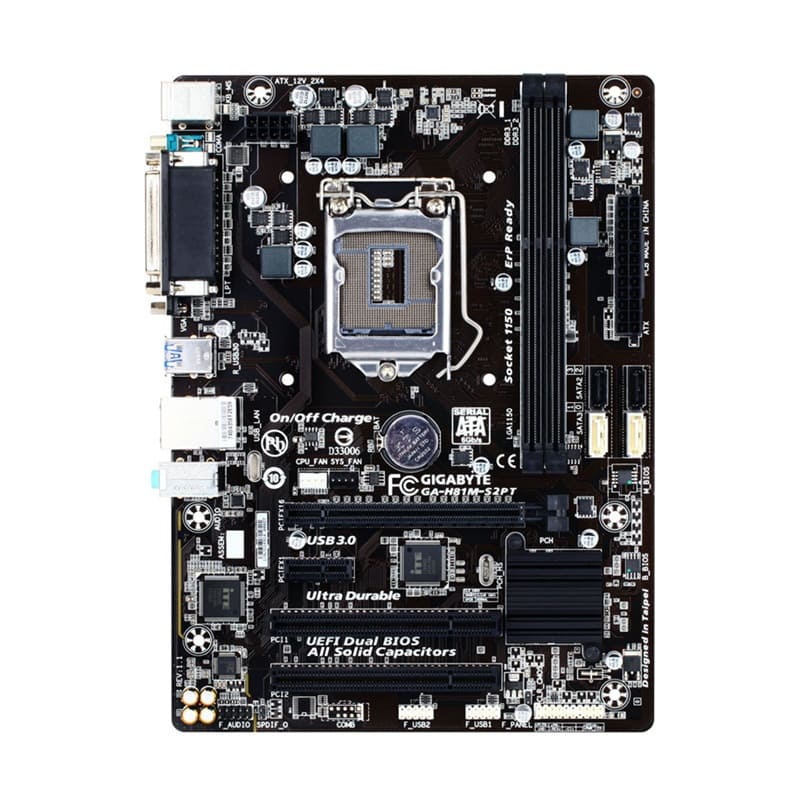 مادربرد کامپیوتر GIGABYTE H81M-S2PT Socket 1150 استوک