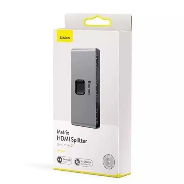 سوئیچ 1 به 2 HDMI باسئوس مدل CAHUB-BC0G — تصویر ۵