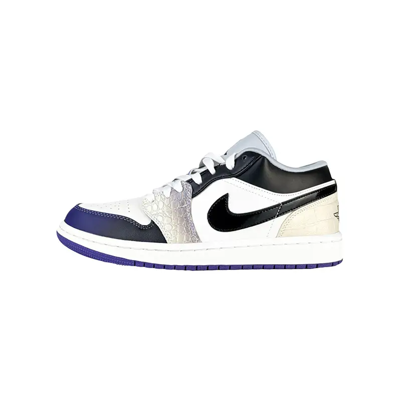 کتانی زنانه و مردانه برند نایکی مدل Air Jordan 1 رنگ سفید بنفش