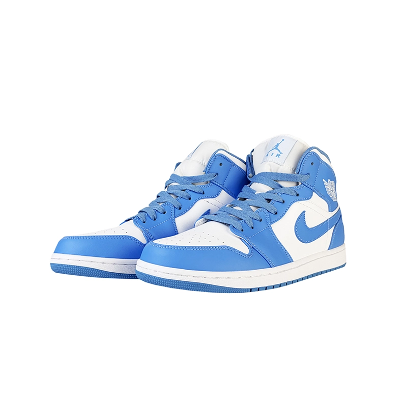 کتانی زنانه و مردانه برند نایکی مدل Air Jordan 1 رنگ آبی سفید — تصویر ۶
