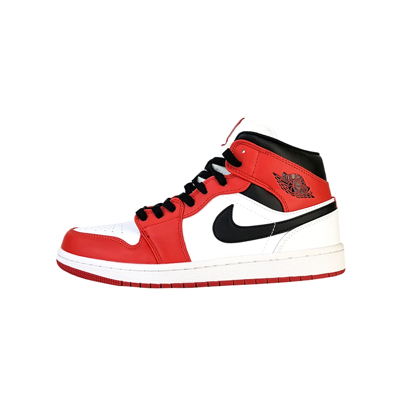 کتانی مردانه برند نایکی مدل Air Jordan 1 رنگ قرمز سفید