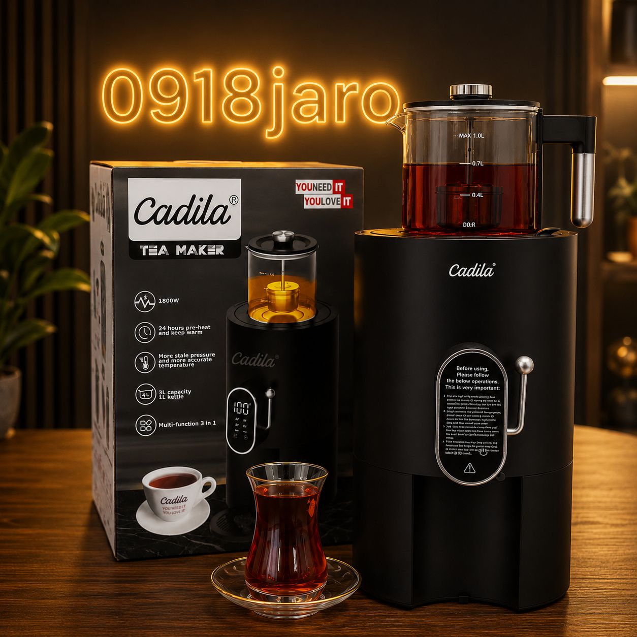 سماور برقی کادیلا مدل CA1001‑TM — تصویر ۴