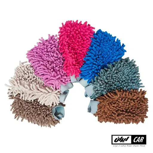 دستکش شستشو کارواش مايکروفايبر مخصوص خودرو Car Wash Mitt Novin — تصویر ۴