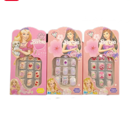 ناخن مصنوعی برجسته کودک باربی Barbie — تصویر ۸