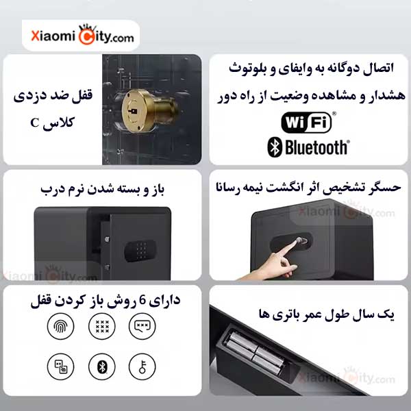 گاوصندوق هوشمند شیائومی میجیا BGX-5/X1-303 — تصویر ۴