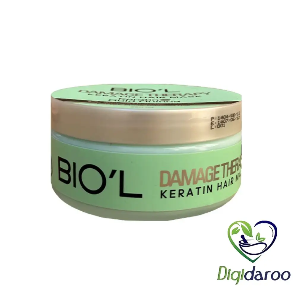 ماسک مو Damage Therapy کراتین و کینوای طلایی بیول ۲۲۰ میلی لیتری (سبز) — تصویر ۳