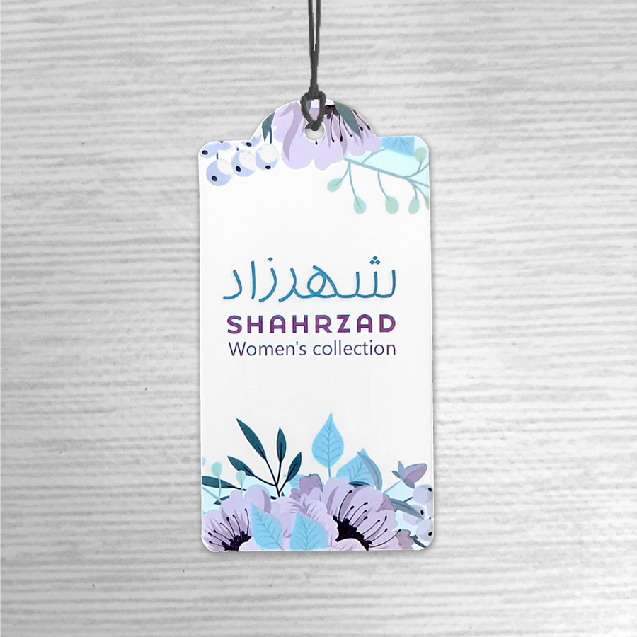 اتیکت آویز گلاسه یووی
