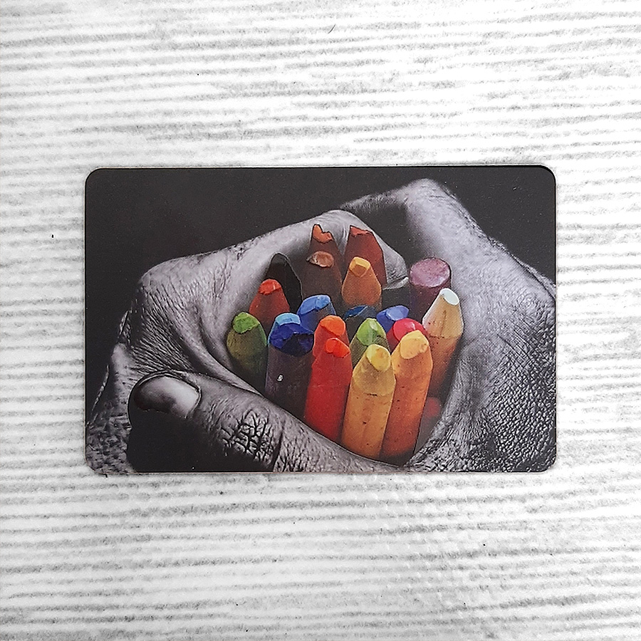 کارت ویزیت سلفون مات موضعی دورگرد بزرگ — تصویر ۲