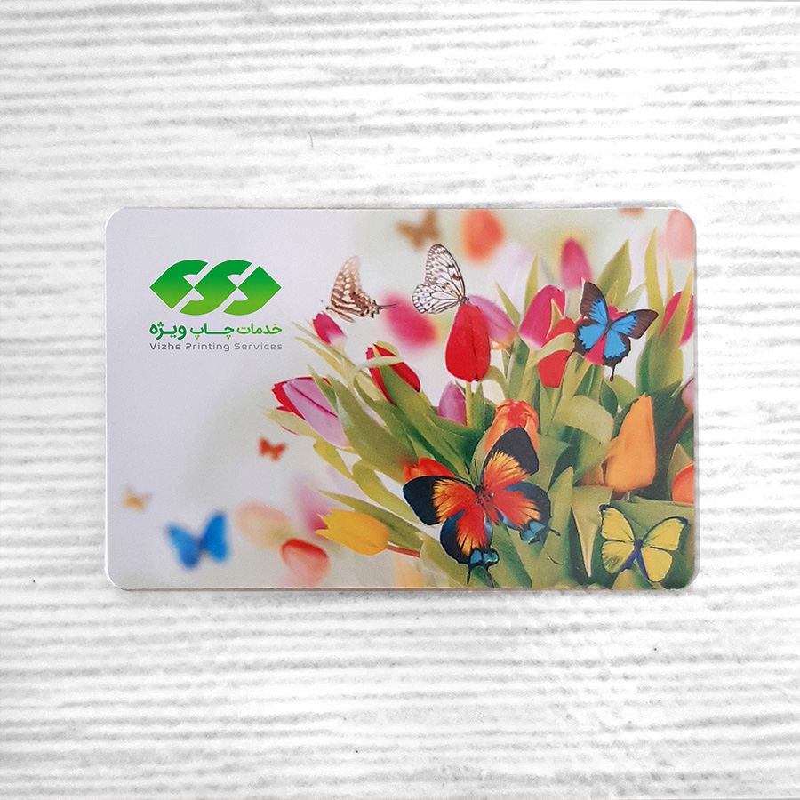 کارت ویزیت سلفون براق دورگرد بزرگ — تصویر ۲