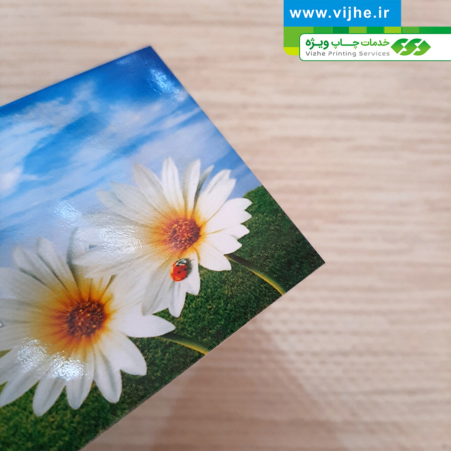کارت ویزیت گلاسه با روکش UV — تصویر ۵