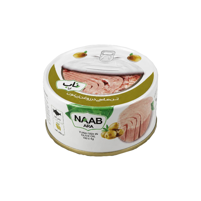 کنسرو تن ماهی 180 گرم ناب آرا در روغن زیتون — تصویر ۲