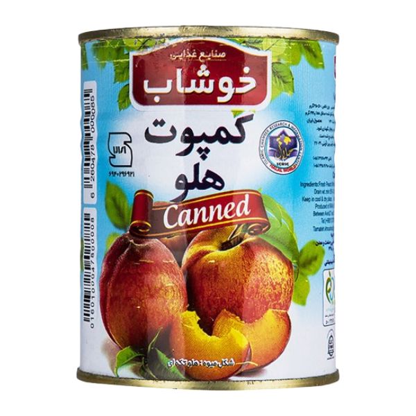 کمپوت هلو خوشاب – 350 گرم — تصویر ۲