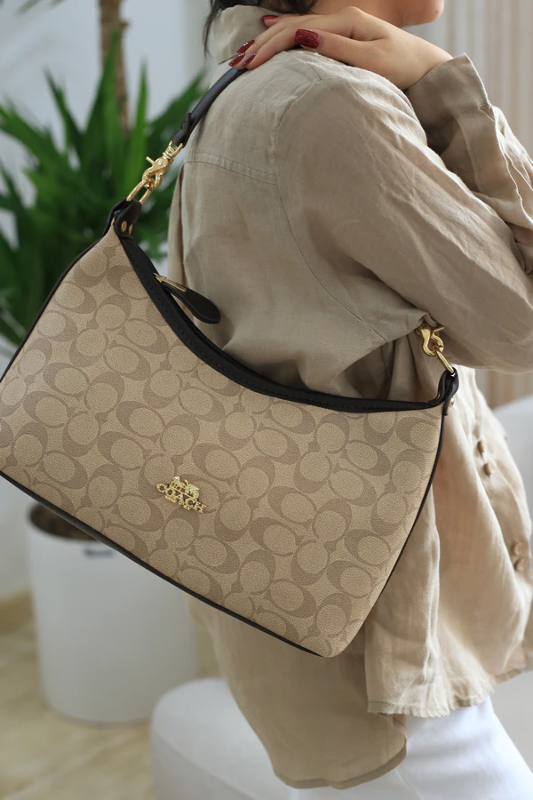 کیف دوشی زنانه چرم صنعتی مدل کوچ 461 — تصویر ۸