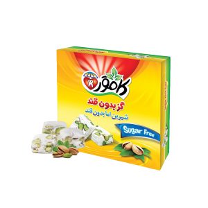 گز پسته و بادام بدون قند کامور