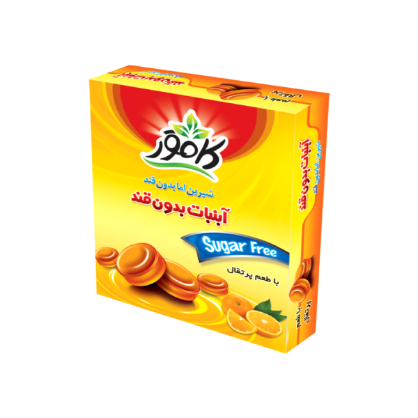 آبنبات پرتقالی بدون قند کامور — تصویر ۲