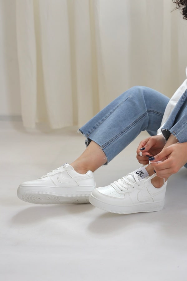 کتونی اسپرت زنانه نایکی ایر فورس Air force Nike وارداتی | کد L3127 — تصویر ۵