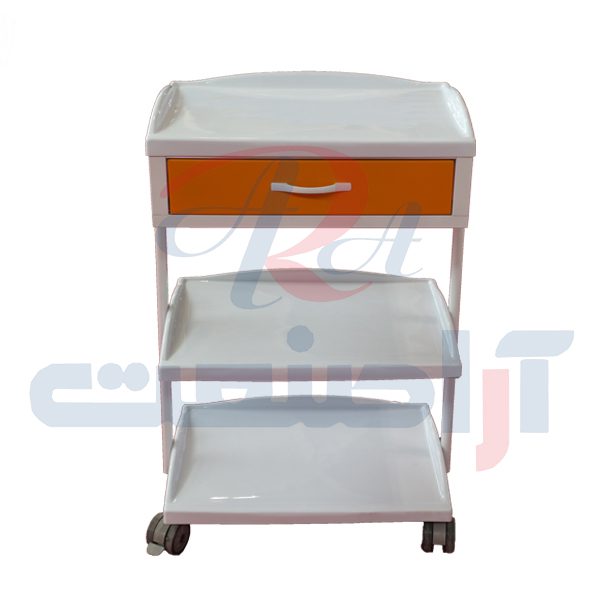 ترالی زیبایی یک کشو مدل 930 آراصنعت — تصویر ۲