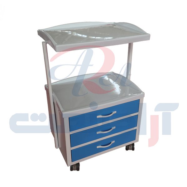 ترالی زیبایی سه کشو مدل 960 آراصنعت — تصویر ۳