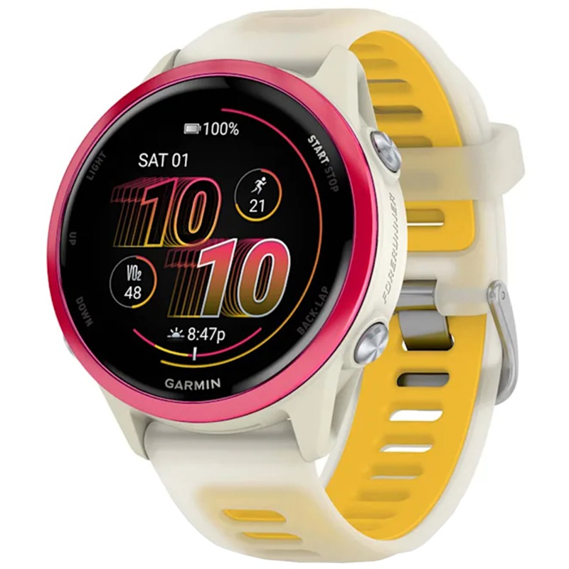 ساعت گارمین Forerunner 570 – 42mm Raspberry Bone Mango — تصویر ۳