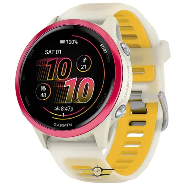 ساعت گارمین Forerunner 570 – 42mm Raspberry Bone Mango — تصویر ۶