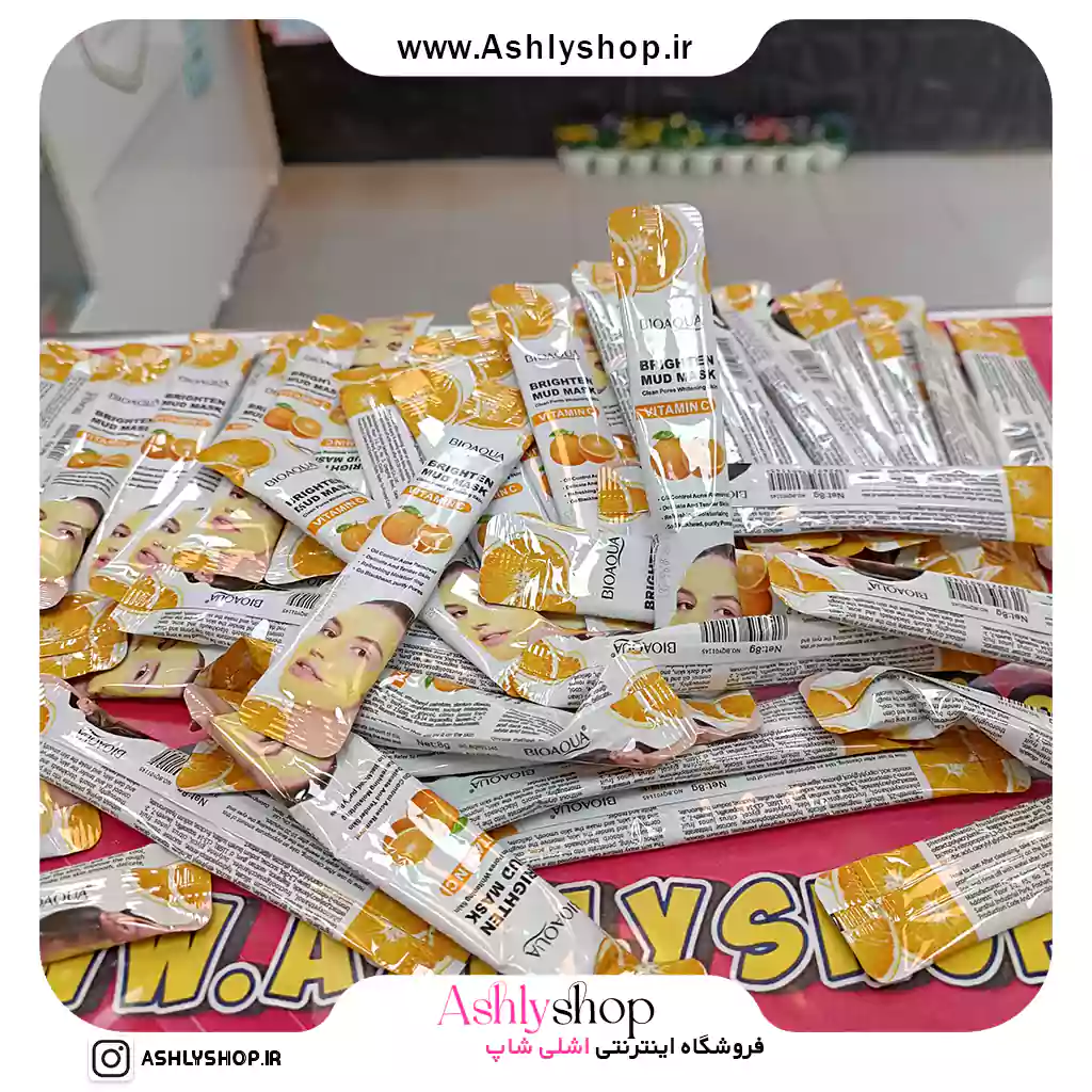 ماسک گچی ساشه ای ویتامین سی بیواکوا — تصویر ۲
