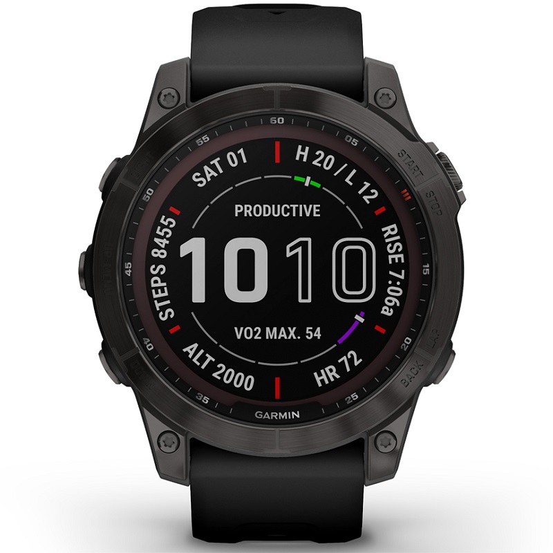 ساعت گارمین FENIX 7 Sapphire Solar Titanium Grey — تصویر ۴