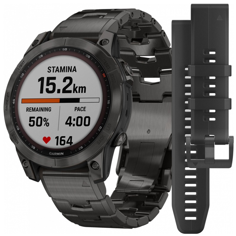 ساعت گارمین FENIX 7 Sapphire Solar Titanium with Titanium Band