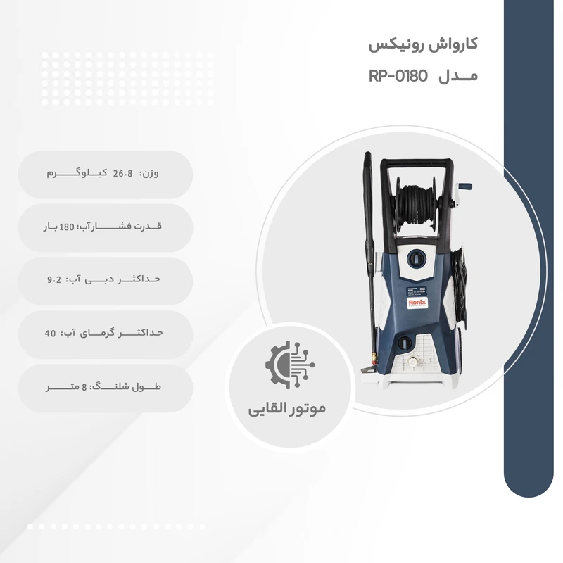 کارواش رونیکس مدل RP-0180 — تصویر ۳