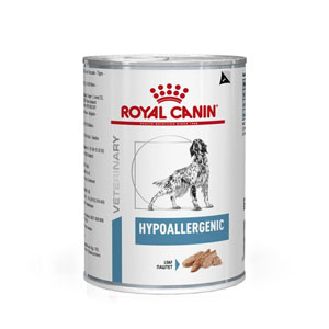 غذای کنسرو درمانی سگ رویال کنین هایپوآلرژنیک ROYAL CANIN HYPOALLERGENIC 400G