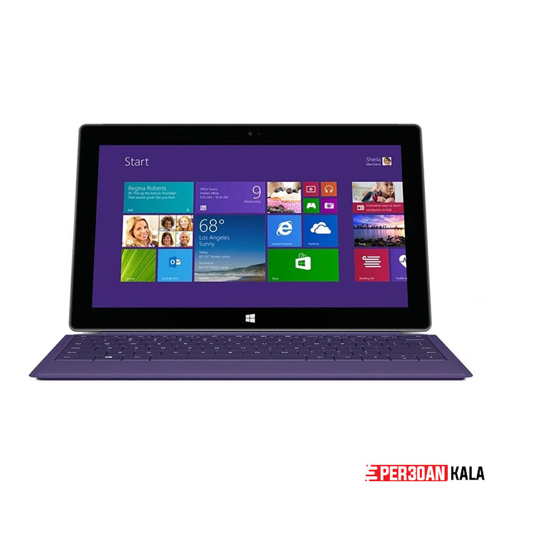 سرفیس پرو 2 استوک Core i5 4GB/128GB مایکروسافت Surface Pro 2 (ویندوز 10) همراه کیبورد بدون شارژر (باطری خراب)