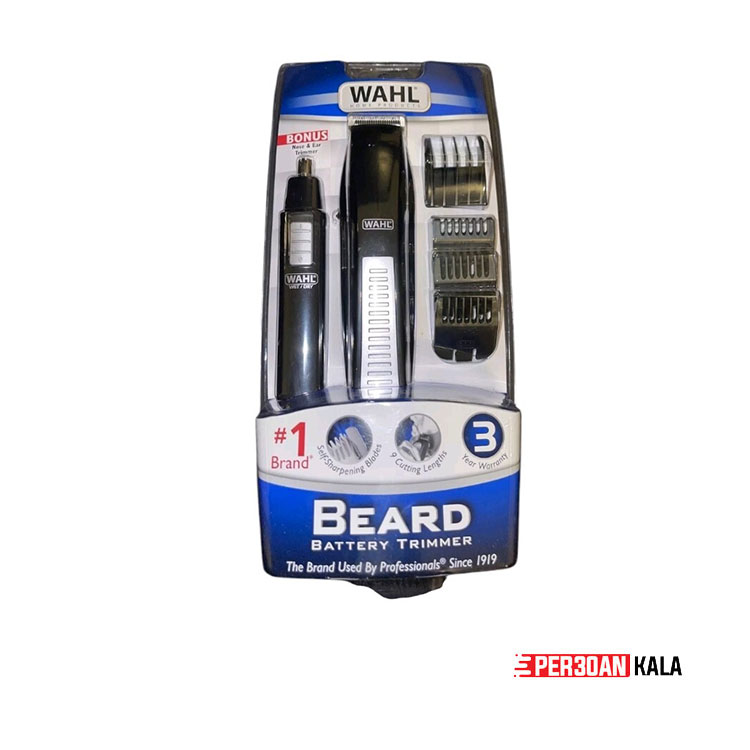 ماشین اصلاح وال مدل Wahl Beard Trimmer with Bonus Personal Trimmer 5537-1801 (آمریکایی) ساخت ویتنام