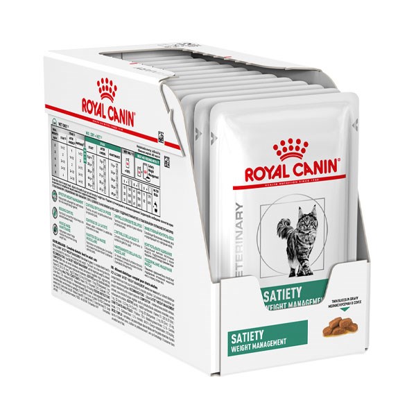 غذای پوچ گربه رویال کنین ستیتی ROYAL CANIN SATIETY WEIGHT MANAGEMENT 12 * 85G