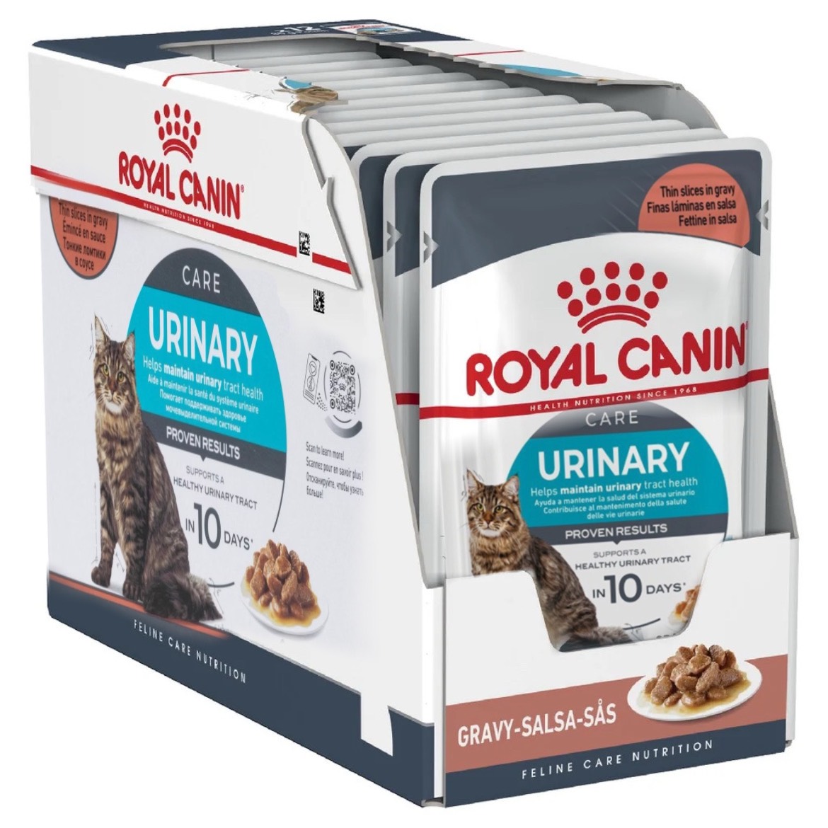 غذای پوچ گربه مدل یورینری کر ROYAL CANIN URINARY CARE 12 * 85 G