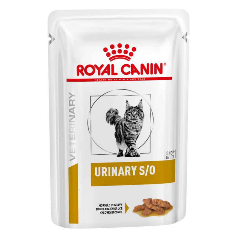 غذای پوچ درمانی گربه رویال کنین یورینری اس.او ROYAL CANIN URINARY S/O 85G