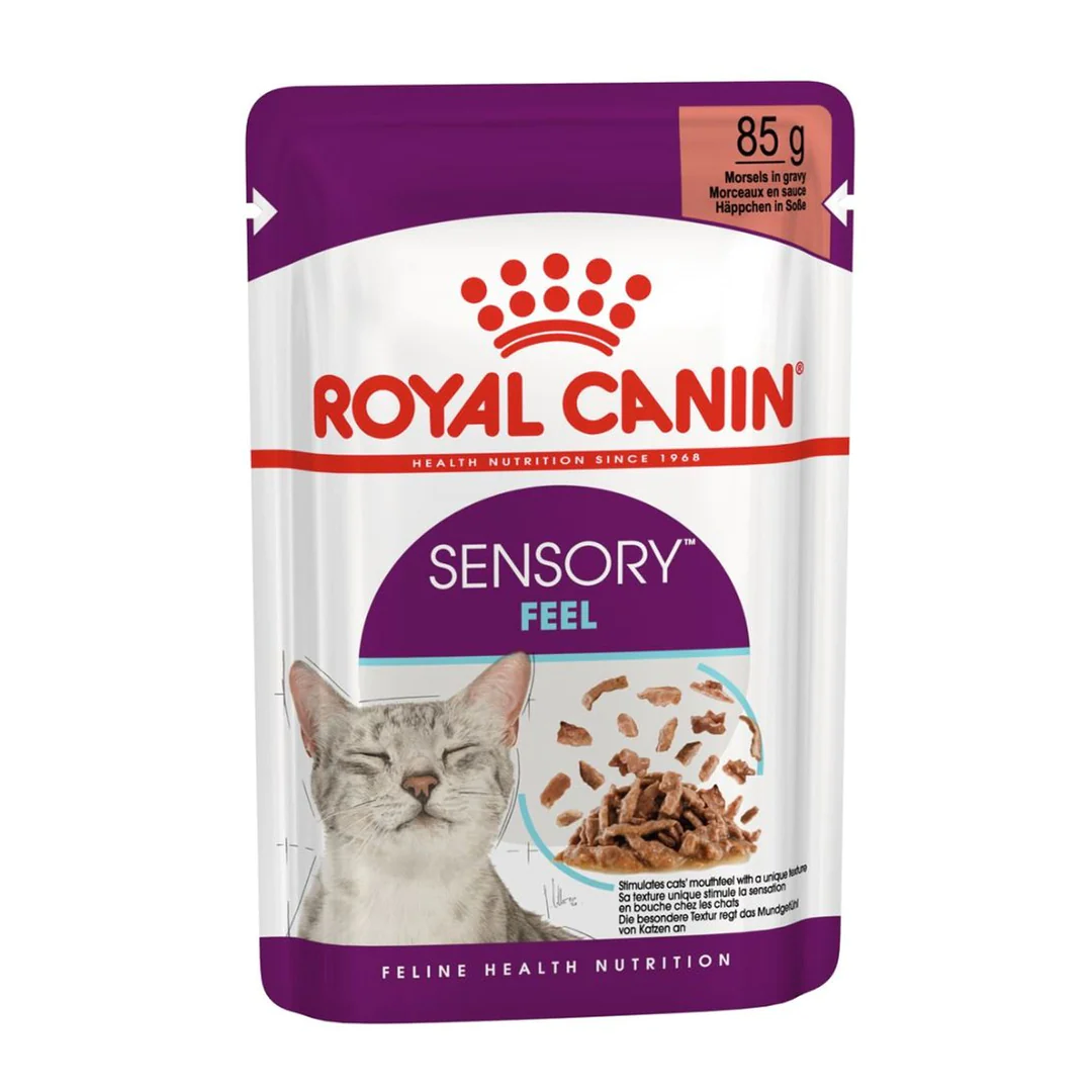 غذای پوچ گربه رویال کنین سنسوری فیل ROYAL CANIN SENSORY FEEL 85G